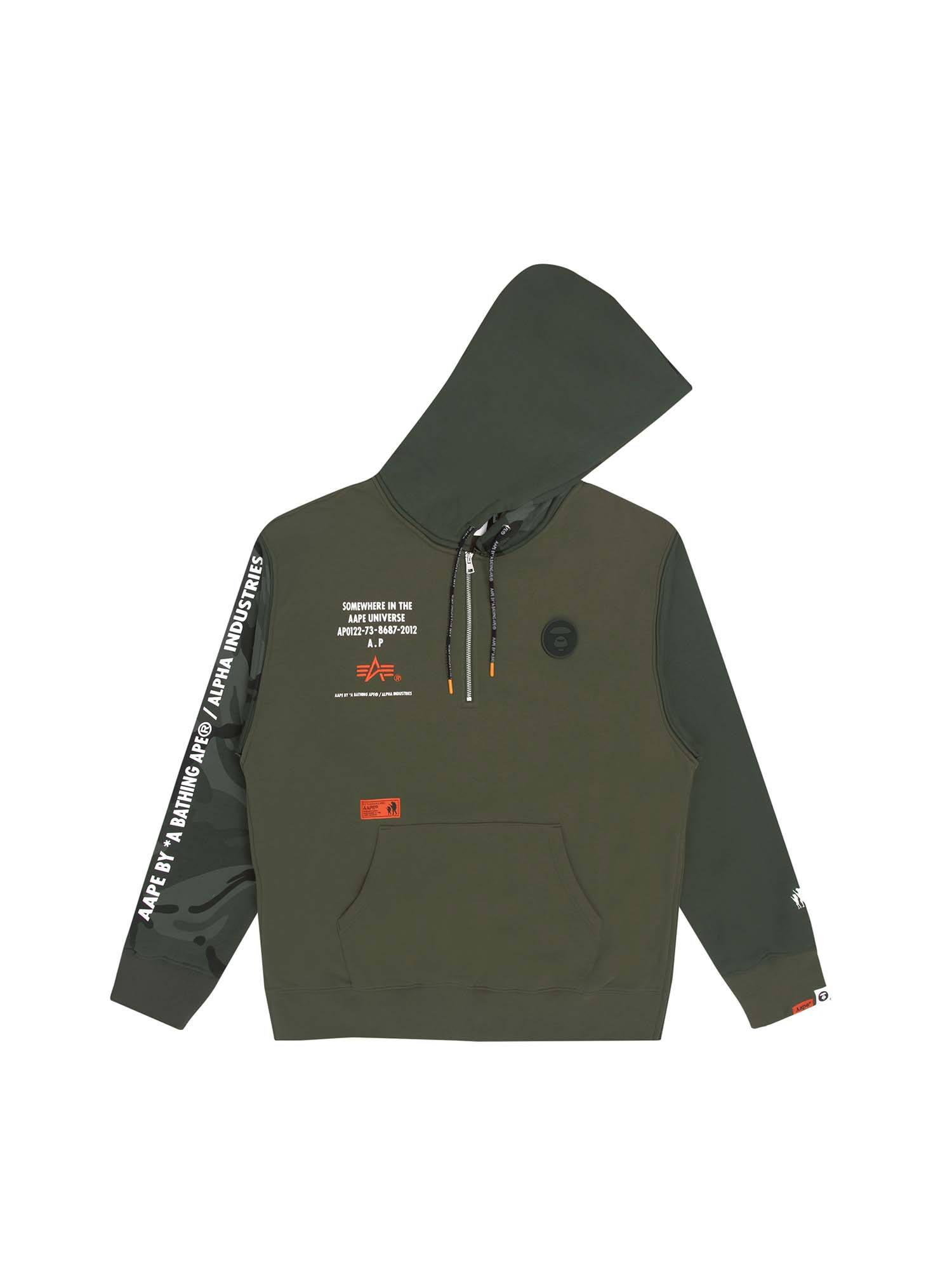 Alpha industries store printed tape hoody