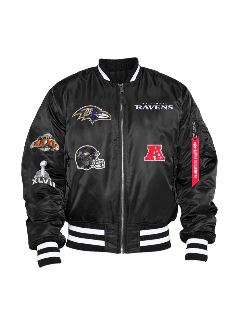 Baltimore Ravens NFL Leather Jacket - Large – The Vintage Store