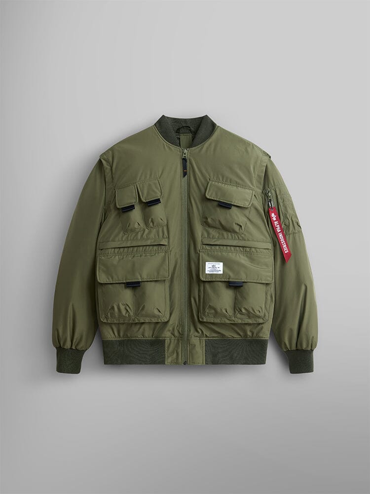 Alpha fashion industries patch bomber