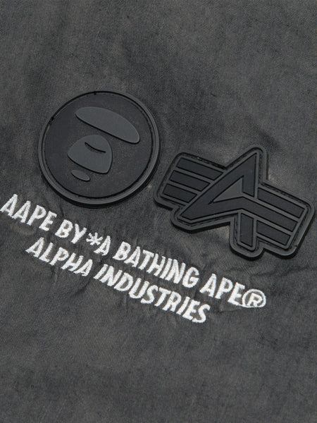 AAPE X ALPHA REVERSIBLE PADDED MA-1 QUILTED JACKET OUTERWEAR Alpha Industries / FW24-AAPE 