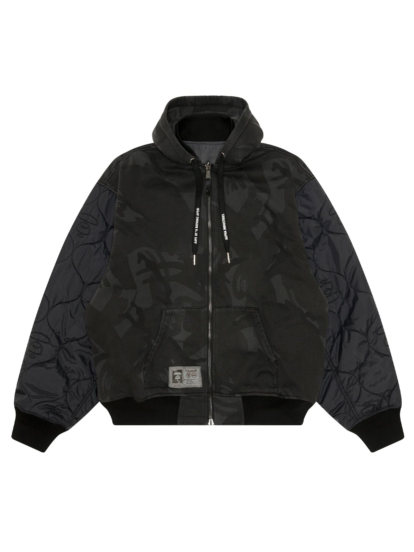 AAPE X ALPHA REVERSIBLE PADDED MA-1 QUILTED JACKET OUTERWEAR Alpha Industries / FW24-AAPE 