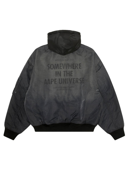 AAPE X ALPHA REVERSIBLE PADDED MA-1 QUILTED JACKET OUTERWEAR Alpha Industries / FW24-AAPE 