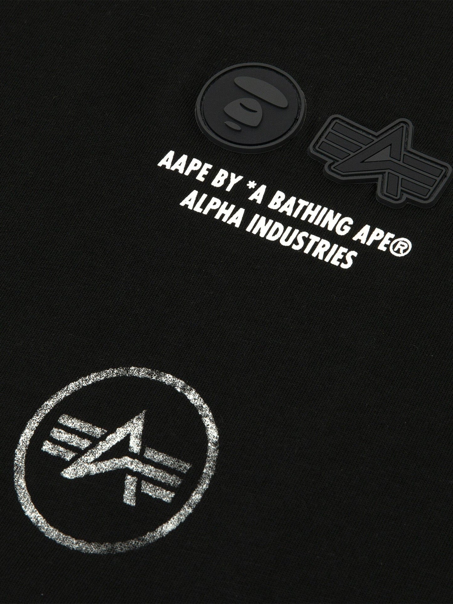 AAPE X ALPHA SOMEWHERE IN UNIVERSE TEE TOP Alpha Industries / AAPE 