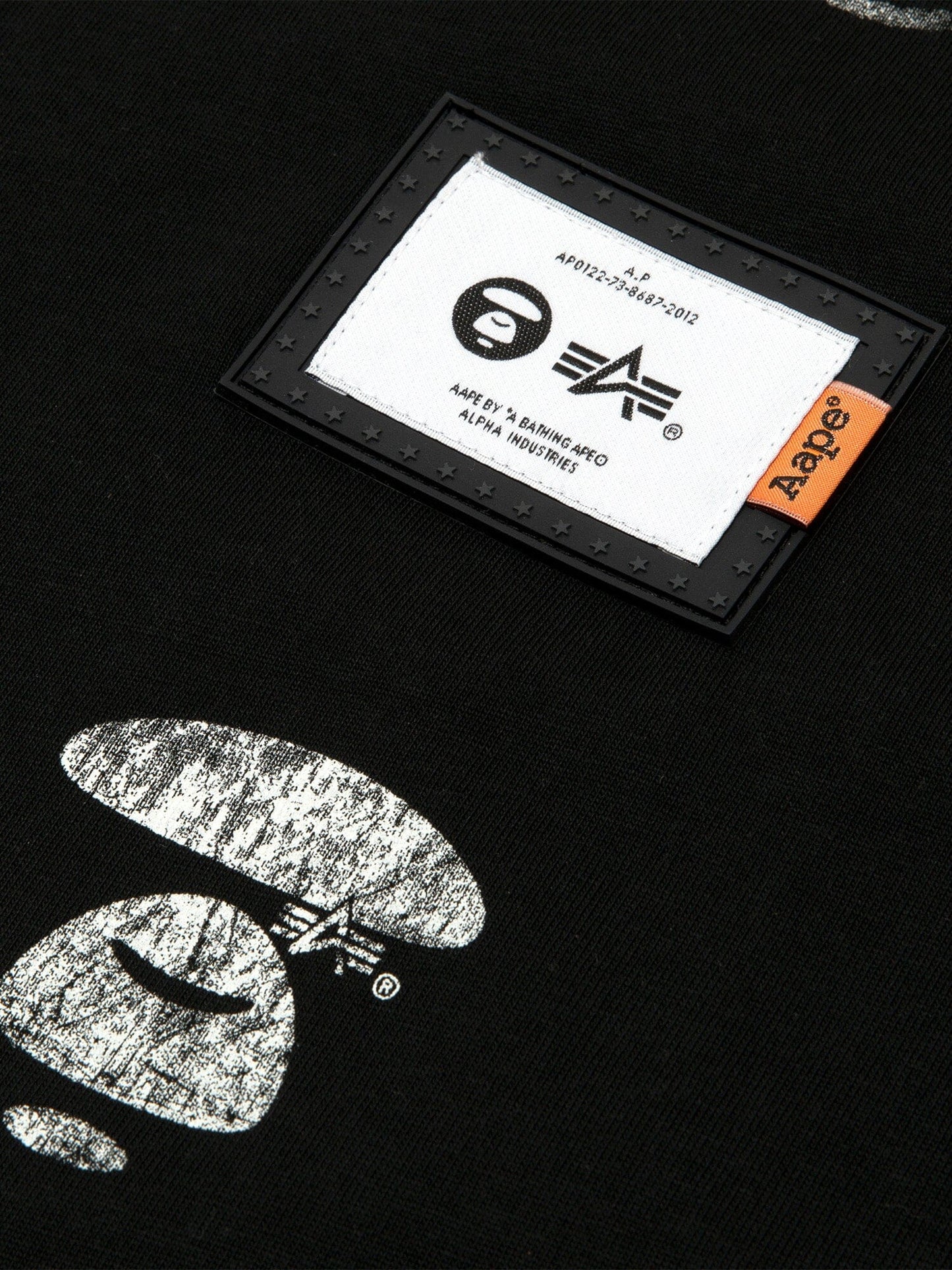 AAPE X ALPHA SOMEWHERE IN UNIVERSE TEE TOP Alpha Industries / AAPE 