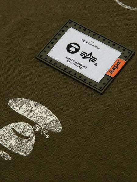 AAPE X ALPHA SOMEWHERE IN UNIVERSE TEE TOP Alpha Industries / AAPE 