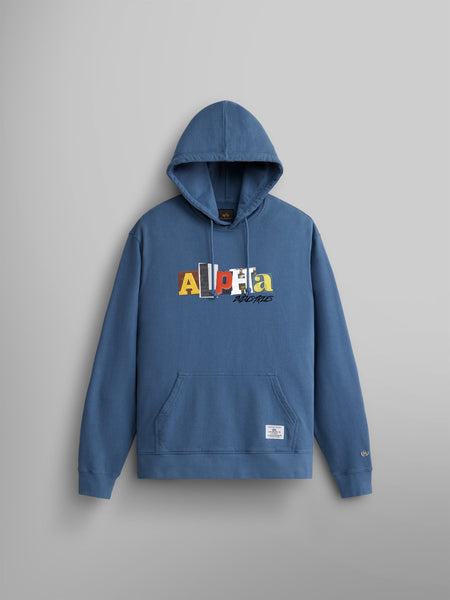 ALPHA RANSOM HOODIE TOP Alpha Industries COPEN BLUE XS 