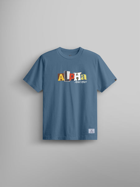 ALPHA RANSOM TEE TOP Alpha Industries COPEN BLUE 2XL 