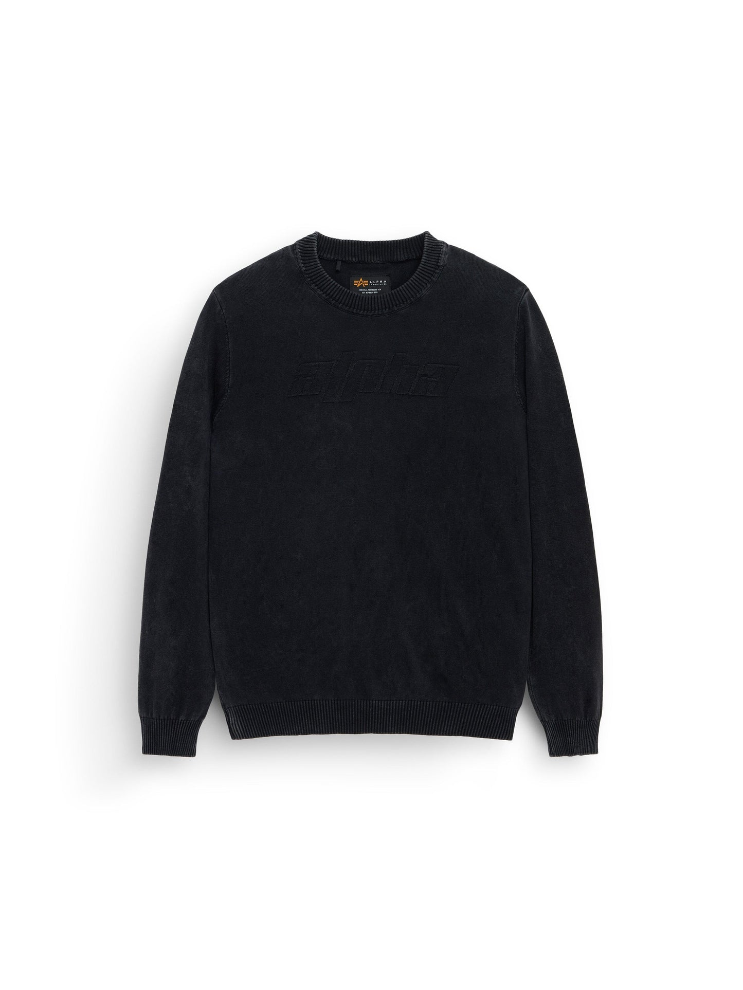 ALPHA SWEATER TOP Alpha Industries BLACK XS 