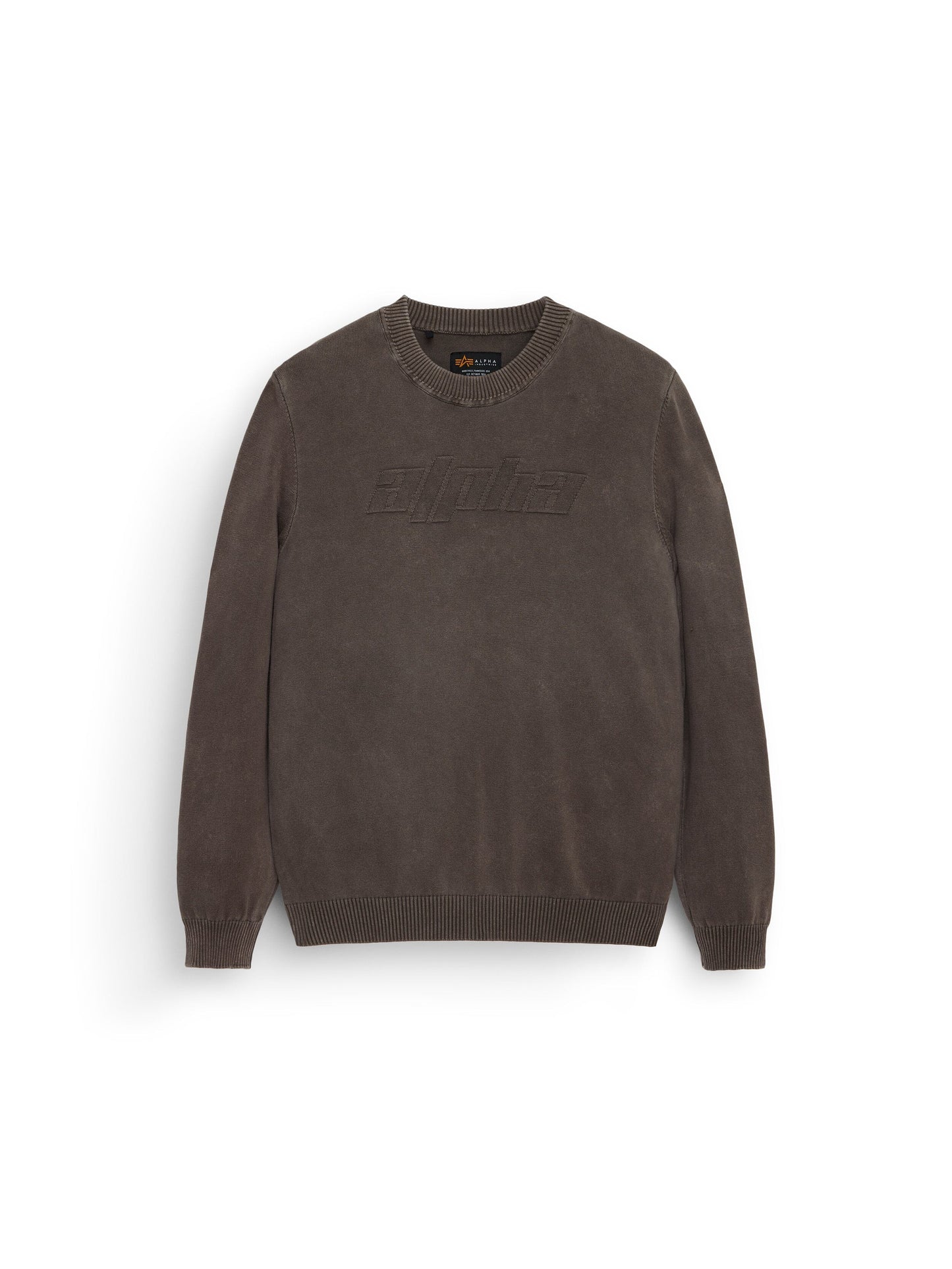 ALPHA SWEATER TOP Alpha Industries CHOCOLATE XS 