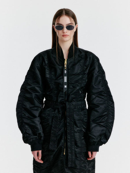 ALPHA X EENK BELTED LONG MA-1 W OUTERWEAR Alpha Industries BLACK S 