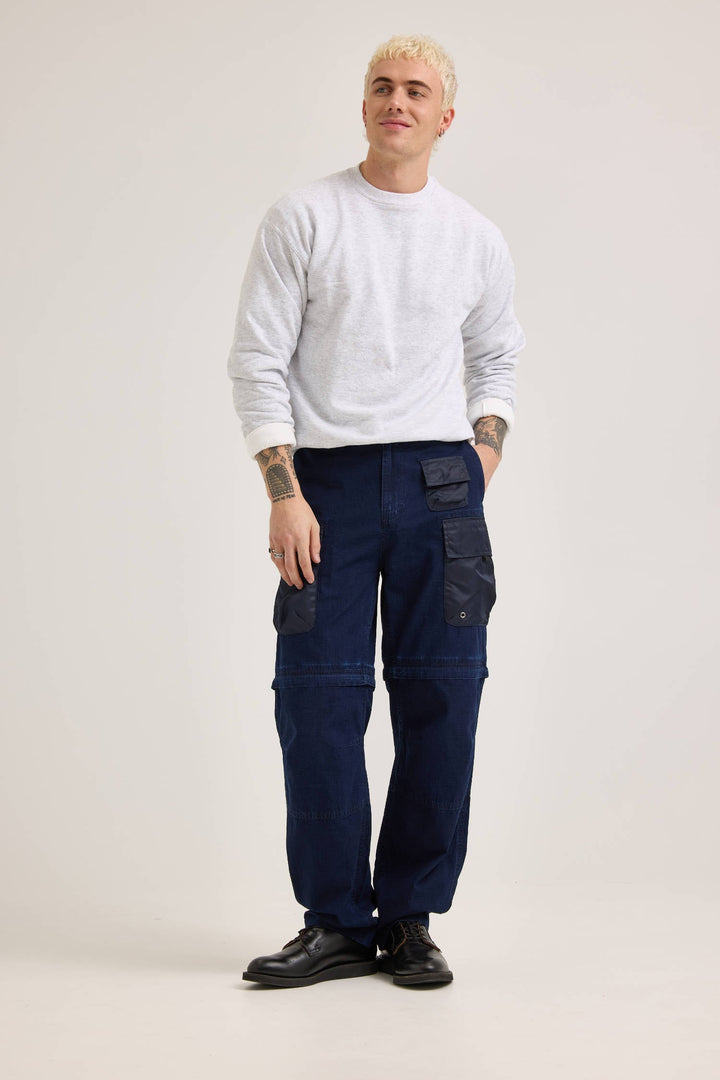 ALPHA X LEE CONVERTIBLE CARGO PANT BOTTOM Alpha Industries / FW24-LEE INDIGO 28 