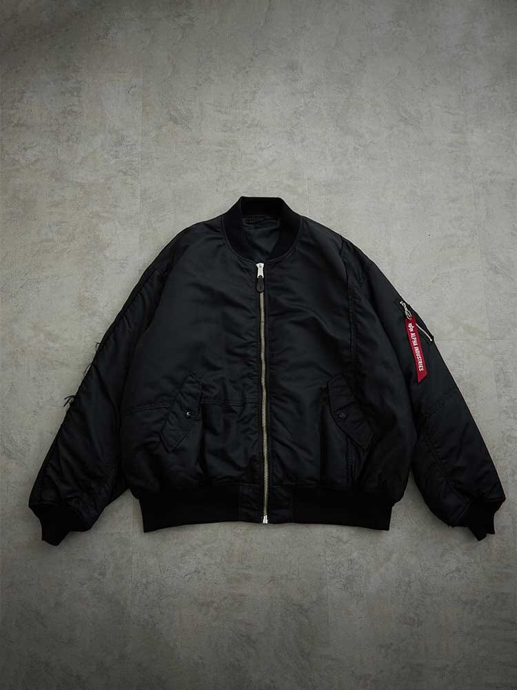 ALPHA X MASTERMIND MA-1 BOMBER JACKET OUTERWEAR Alpha Industries BLACK S 