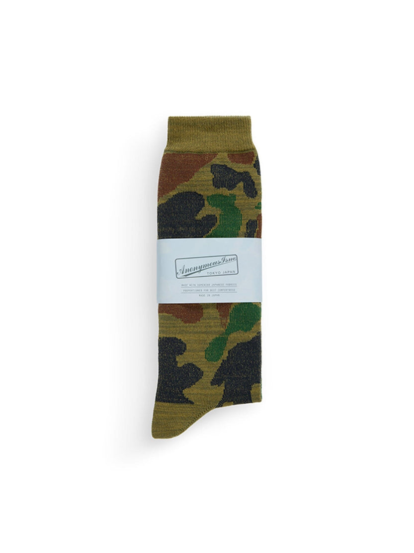 ANON X ALPHA CAMO SOCKS ACCESSORY Alpha Industries / SS25-ANONYMOUS 