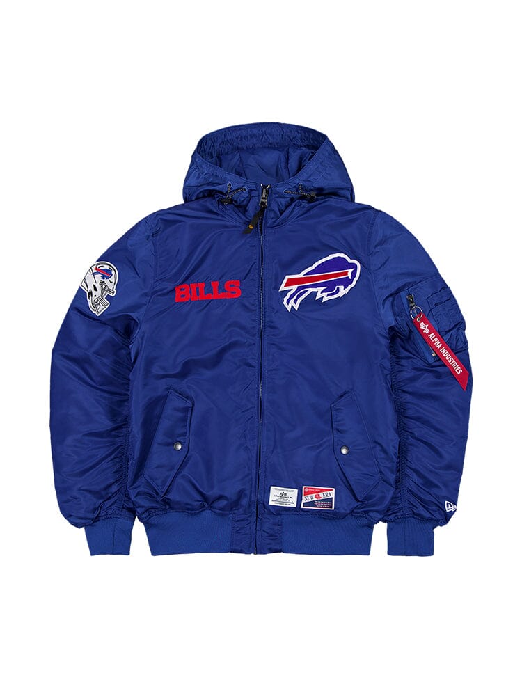 BUFFALO BILLS X ALPHA X NEW ERA L-2B BOMBER JACKET Alpha Industries PACIFIC BLUE S 