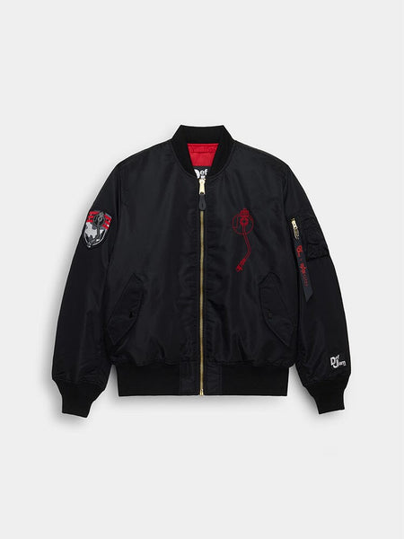 DEF JAM 40TH ANNIVERSARY X ALPHA MA-1 OUTERWEAR Alpha Industries BLACK/RED XS 