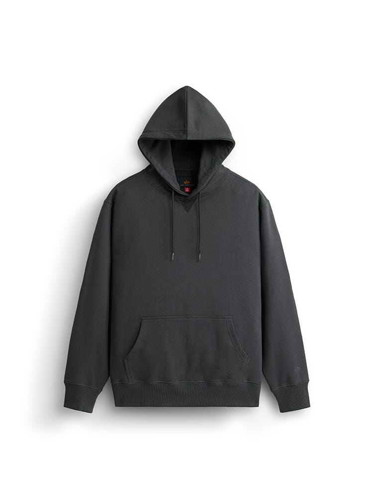 ESSENTIAL FRENCH TERRY HOODIE GEN II TOP Alpha Industries CHARCOAL XXS 