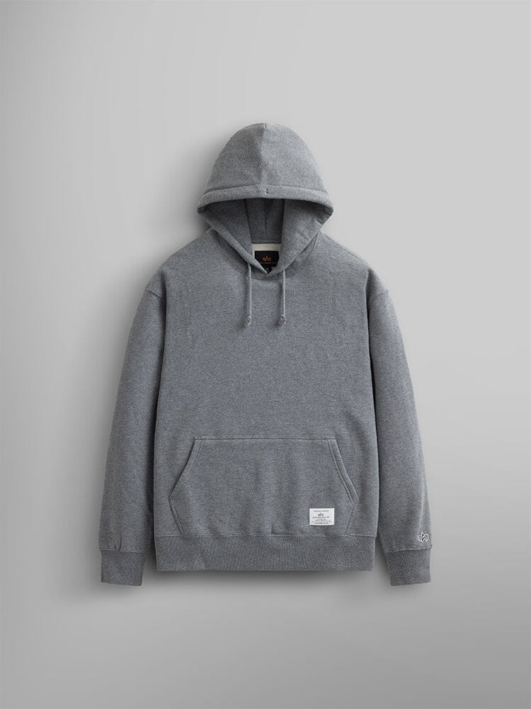 ESSENTIAL HOODIE TOP Alpha Industries, Inc. MEDIUM CHARCOAL HEATHER XXS 