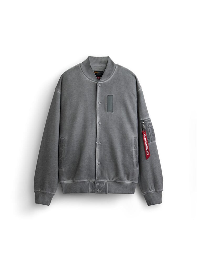 FRENCH TERRY MA-1 JACKET TOP Alpha Industries MID GRAY XS 