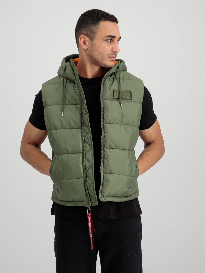 HOODED PUFFER VEST OUTERWEAR Alpha Industries 