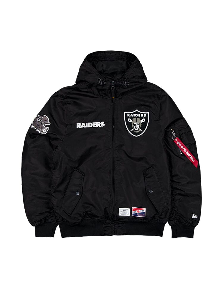 LAS VEGAS RAIDERS X ALPHA X NEW ERA L-2B BOMBER JACKET OUTERWEAR Alpha Industries 