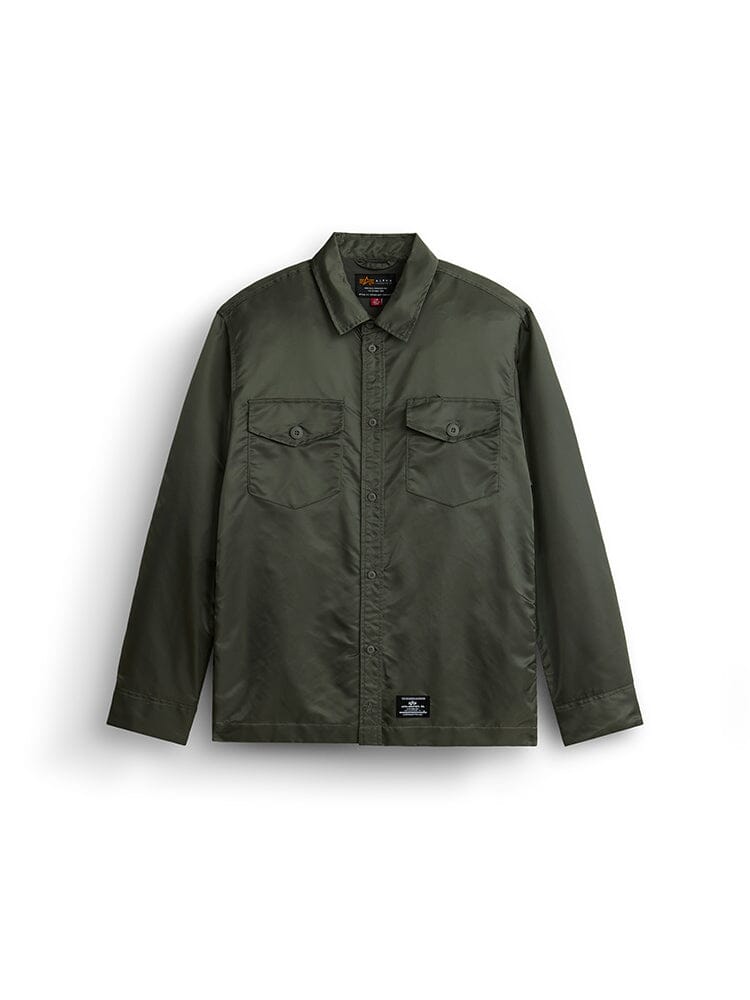 LS FLIGHT OVERSHIRT OUTERWEAR Alpha Industries FIELD GRAY XS 