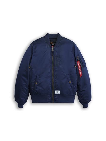 MA-1 MOD BOMBER JACKET OUTERWEAR Alpha Industries REPLICA BLUE XS 