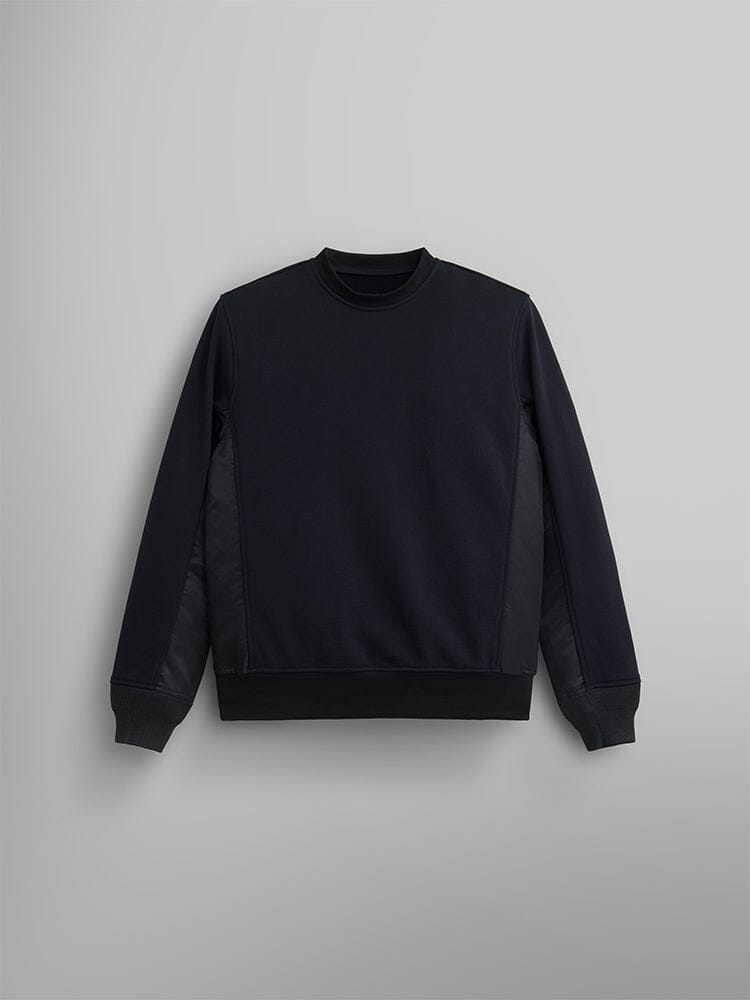 MIXED MEDIA CREWNECK TOP Alpha Industries BLACK XS 