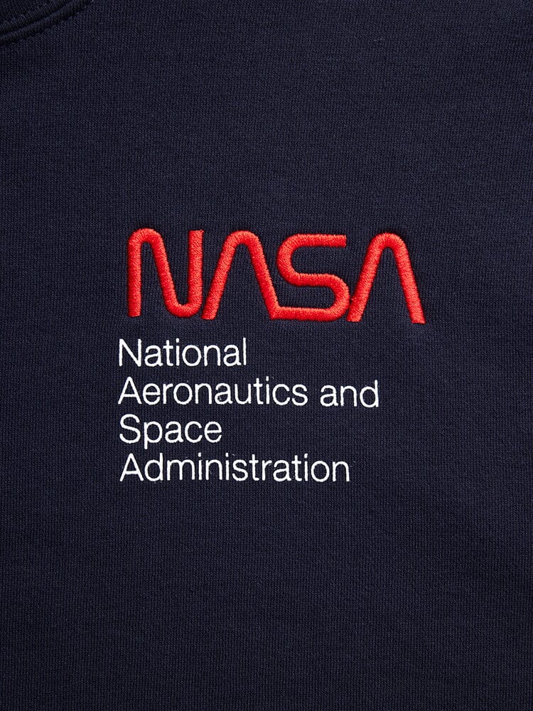 NASA WORM LOGO HOODIE TOP Alpha Industries 