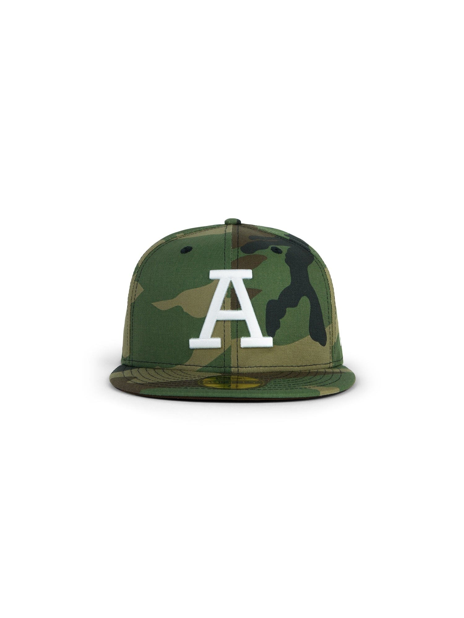 NEW ERA X ALPHA INDUSTRIES 5950 COLLEGIATE A HAT ACCESSORY Alpha Industries WOODLAND CAMO 7 