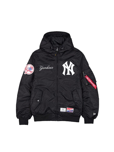 NEW YORK YANKEES X ALPHA X NEW ERA L-2B BOMBER JACKET OUTERWEAR Alpha Industries BLACK S 