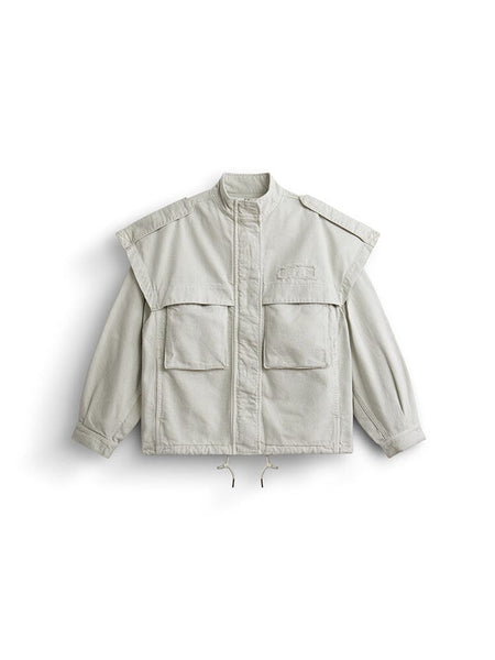 OVERSIZED CTN UTILITY JACKET W OUTERWEAR Alpha Industries DUNE WHITE XS 