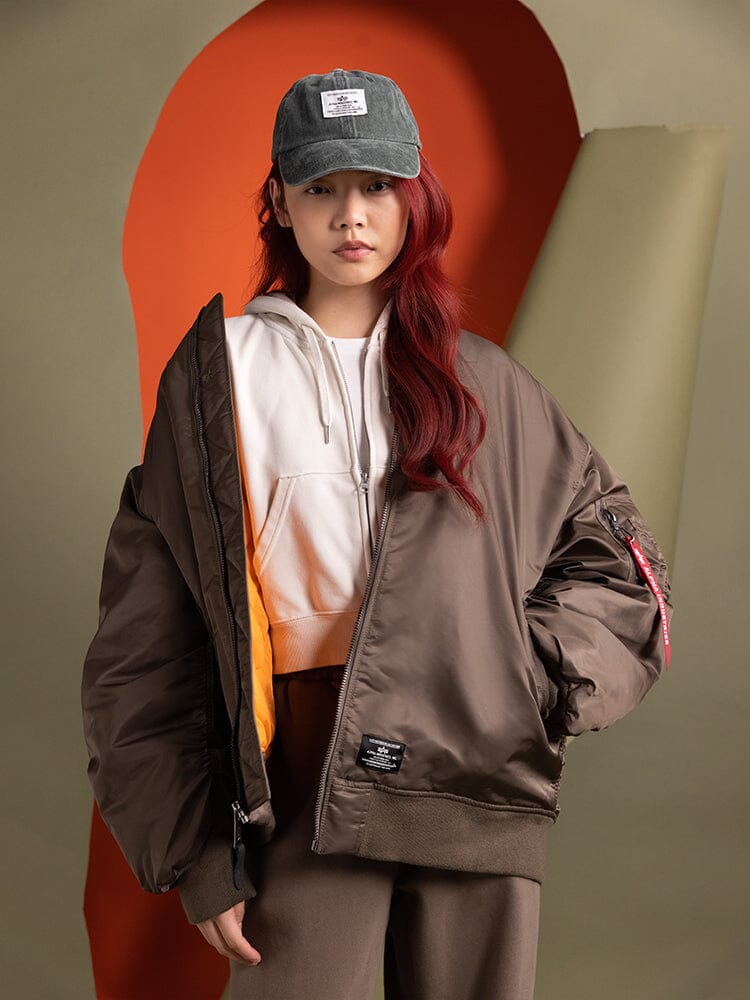 OVERSIZED MA-1 MOD BOMBER JACKET W OUTERWEAR Alpha Industries 