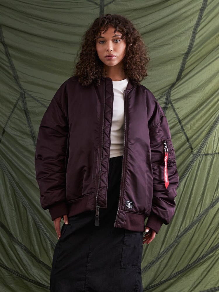 OVERSIZED MA-1 MOD BOMBER JACKET W OUTERWEAR Alpha Industries 