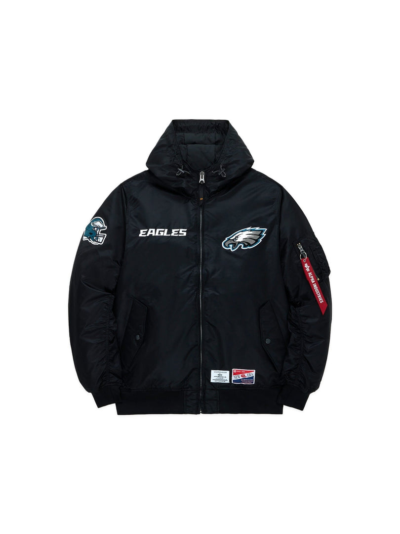 PHILADELPHIA EAGLES X ALPHA X NEW ERA L-2B BOMBER JACKET (BLACK) OUTERWEAR Alpha Industries / FW24-NE-NFL BLACK S 