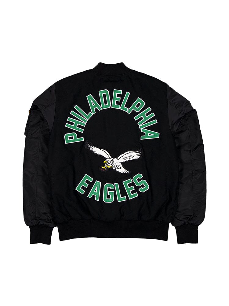 PHILADELPHIA EAGLES X ALPHA X NEW ERA MA-1 BOMBER JACKET OUTERWEAR Alpha Industries 