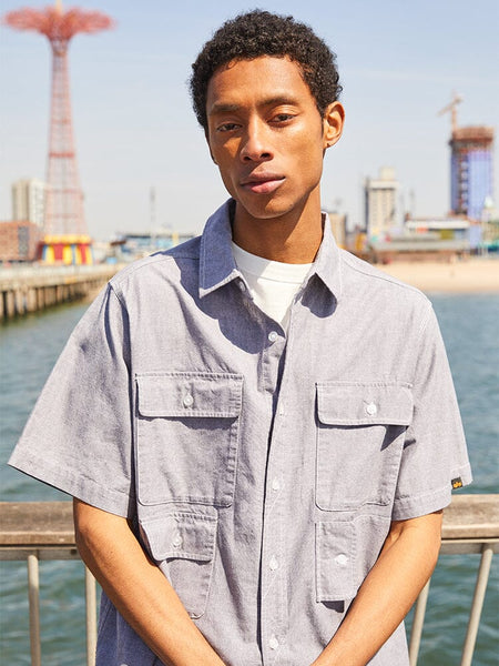 SHORT SLEEVE MULTI POCKET SHIRT TOP Alpha Industries 