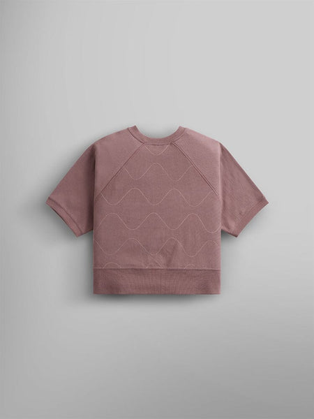 SHORT SLEEVE QUILTED SWEATSHIRT W TOP Alpha Industries 