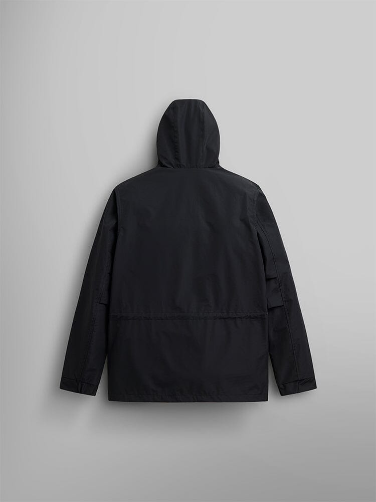 Back view of the Tactical M-65 Field Jacket in black by Alpha Industries.