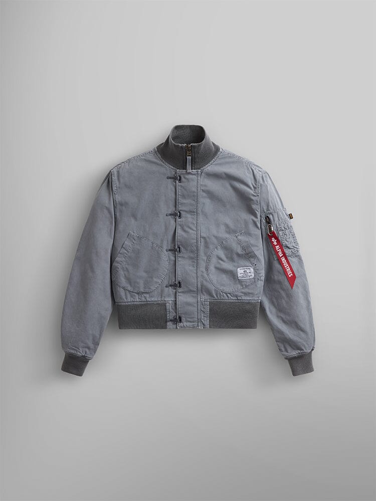 US NAVY CROPPED DECK HOOKED MOD JACKET W OUTERWEAR Alpha Industries AIRCRAFT GRAY L 