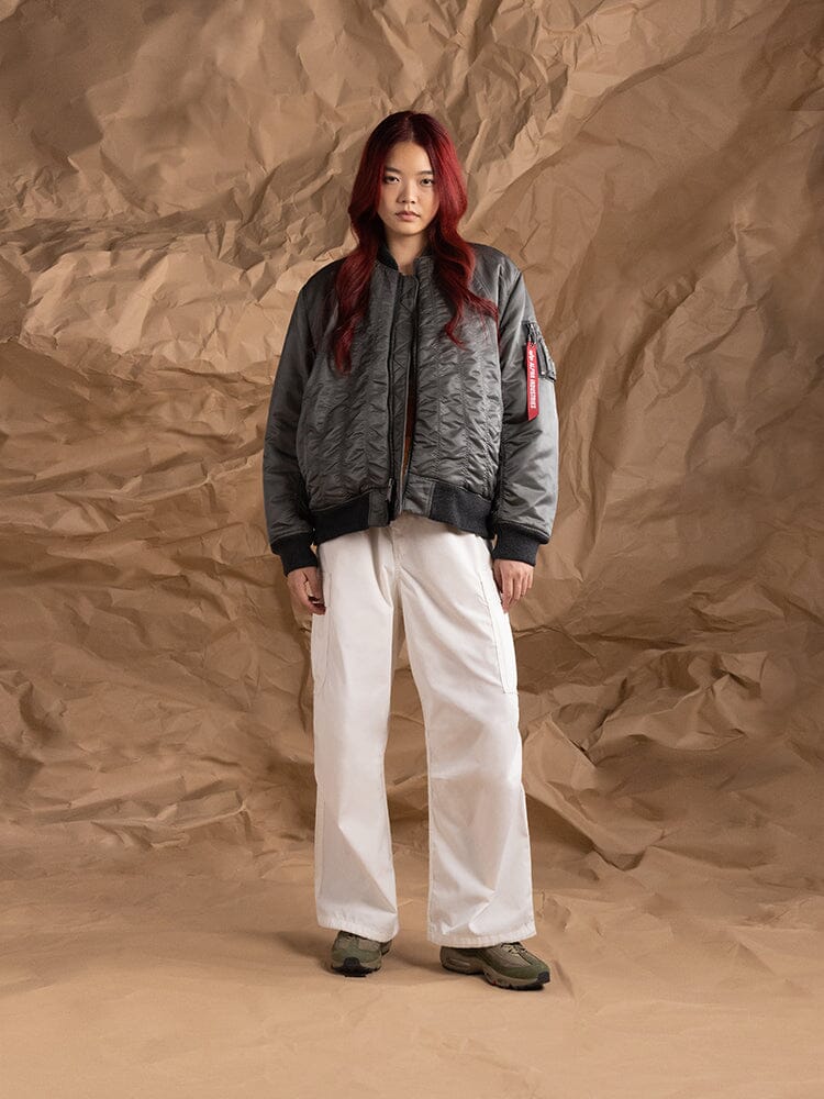 WOMEN'S MA-1 SHIRRING BOMBER JACKET OUTERWEAR Alpha Industries 