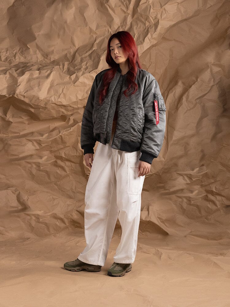 WOMEN'S MA-1 SHIRRING BOMBER JACKET OUTERWEAR Alpha Industries 