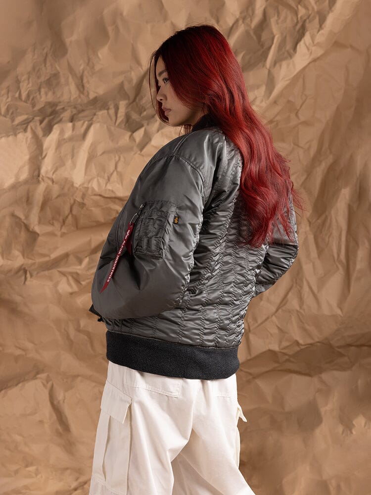 WOMEN'S MA-1 SHIRRING BOMBER JACKET OUTERWEAR Alpha Industries 