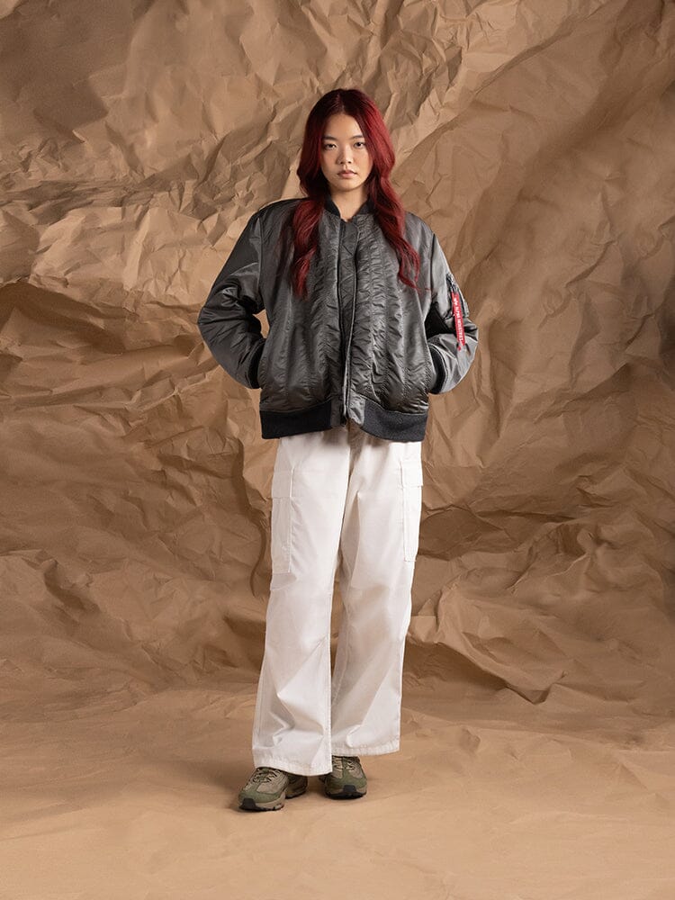 WOMEN'S MA-1 SHIRRING BOMBER JACKET OUTERWEAR Alpha Industries 