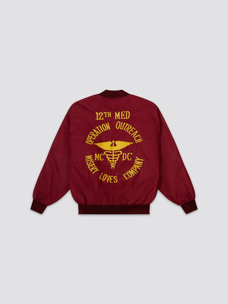 18TH MED SOUVENIR JACKET OUTERWEAR Alpha Industries MAROON M 