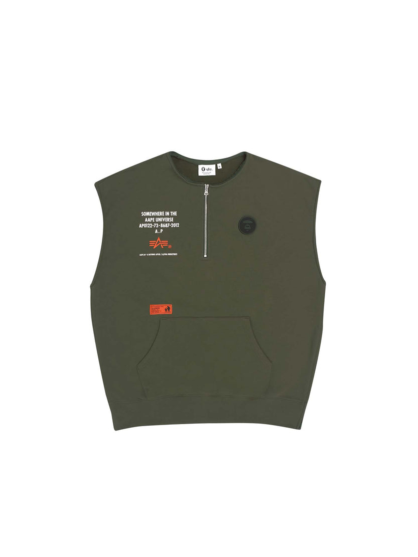 AAPE X ALPHA MIXED MEDIA HOODIE TOP Alpha Industries, Inc. 