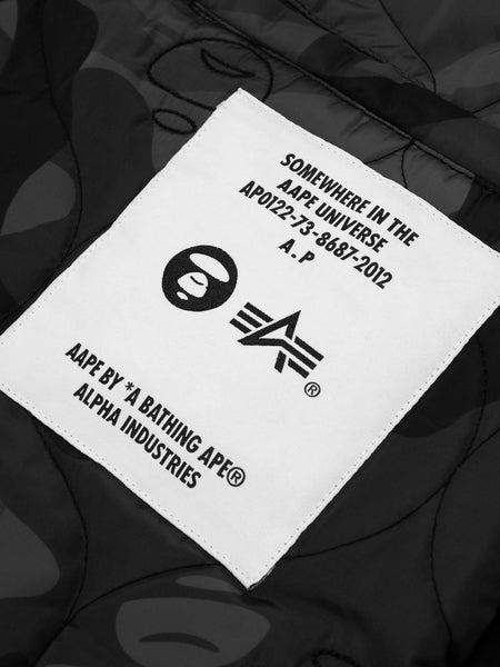 AAPE X ALPHA QUILTED PANT BOTTOM Alpha Industries, Inc. 