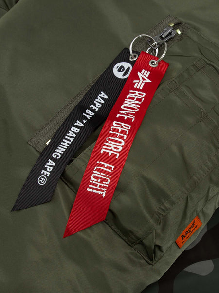 AAPE X ALPHA REVERSIBLE MA-1 DOWN JACKET OUTERWEAR Alpha Industries, Inc. 