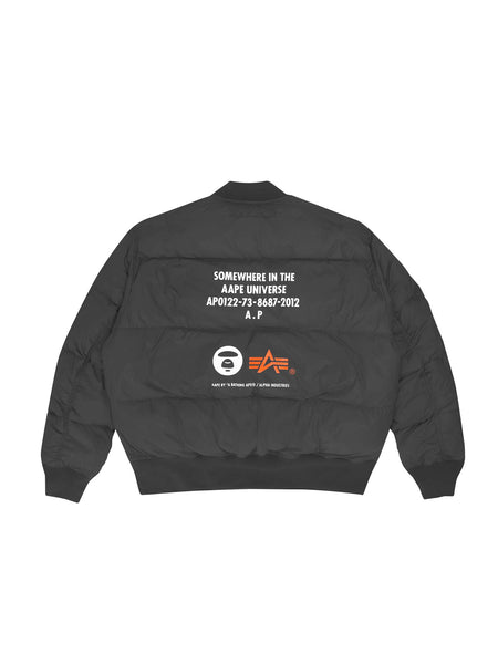 AAPE X ALPHA REVERSIBLE MA-1 DOWN JACKET OUTERWEAR Alpha Industries, Inc. 