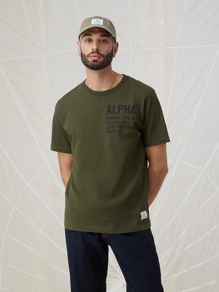 ALPHA GRAPHIC TEE TOP Alpha Industries 