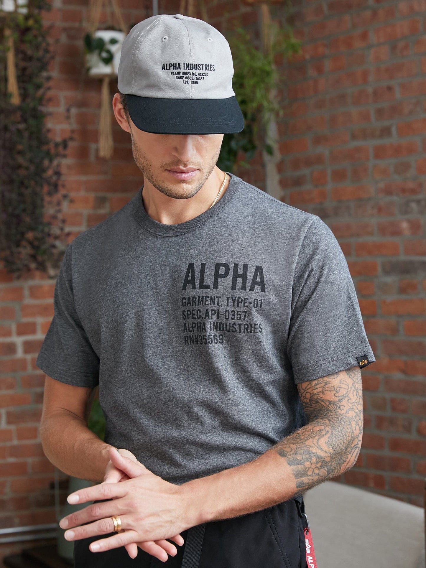 ALPHA GRAPHIC TEE TOP Alpha Industries 